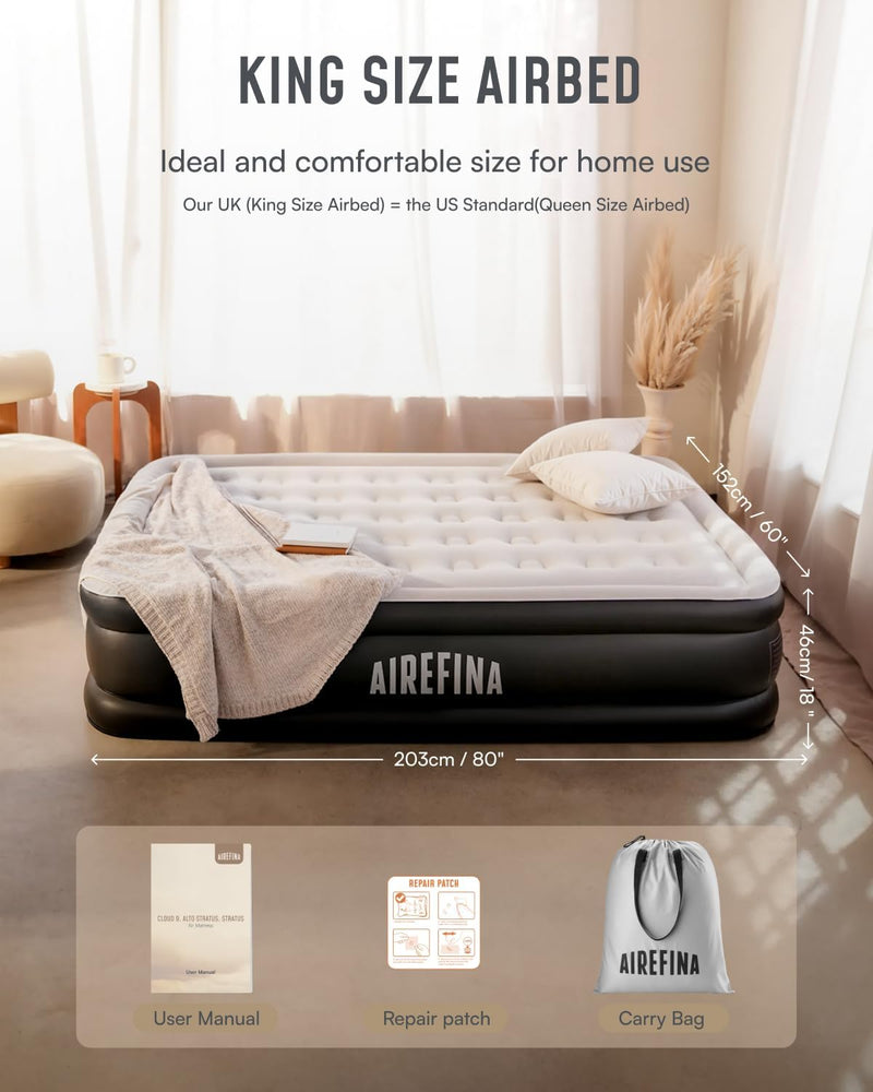 Inflatable Air Mattress Airbed with Built-In Pump