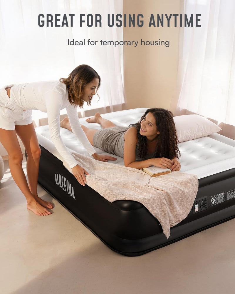 Inflatable Air Mattress Airbed with Built-In Pump
