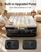 Inflatable Air Mattress Airbed with Built-In Pump Blow