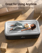 Inflatable Air Mattress Airbed with Built-In Pump Blow
