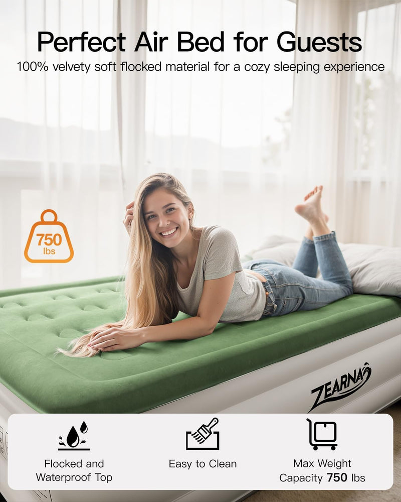 Inflatable Air Mattress Bed Airbed with Built