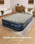 Inflatable Air Mattress Bed with Built-In Electric Pump