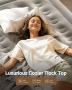 Inflatable Air Mattress Bed with Built-In Electric Pump