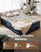 Inflatable Air Mattress Bed with Built-In Electric Pump