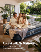 Inflatable Air Mattress Bed with Built-In Electric Pump