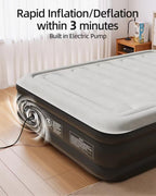 Inflatable Mattress Air Bed with Built-In Electric Pump