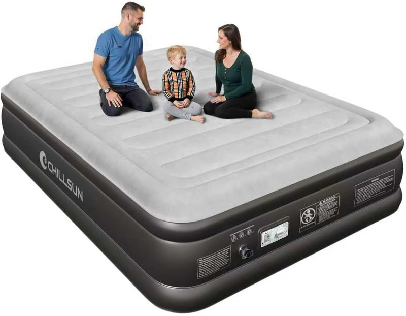 Inflatable Mattress Air Bed with Built-In Electric Pump