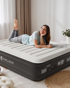 Inflatable Mattress Air Bed with Built-In Electric Pump