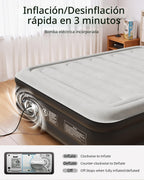 Inflatable Mattress Air Bed with Built-In Electric Pump
