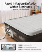Inflatable Mattress Air Bed with Built-In Electric Pump