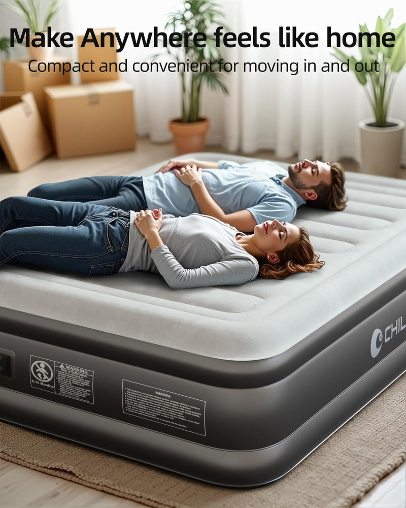 Inflatable Mattress Air Bed with Built-In Electric Pump