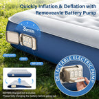 Inflatable Mattress Air with Wireless Battery Pump