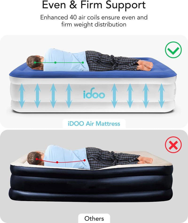 Inflatable Mattress Airbed with Built-In Pump