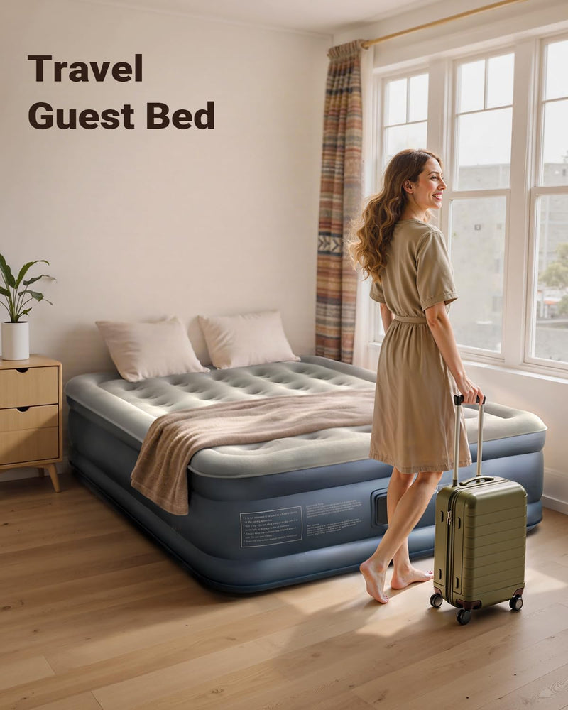 Inflatable Mattress Airbed with Built-In Pump