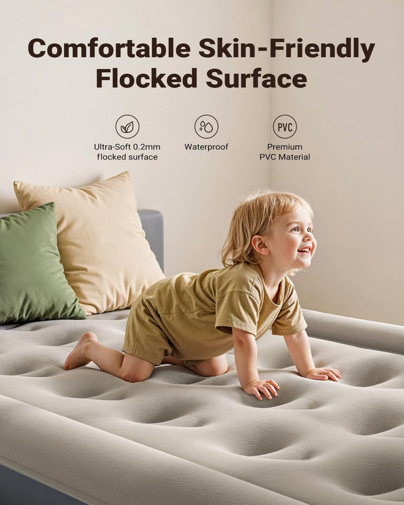 Inflatable Mattress Airbed with Built-In Pump