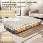 Inflatable Mattress Tpu Airbed with Built-In Battery