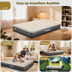 Inflatable Mattress Tpu Airbed with Built-In Battery