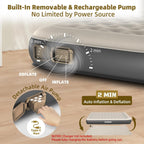 Inflatable Mattress Tpu Airbed with Built-In Battery