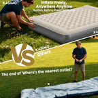 Inflatable Mattress Tpu Airbed with Built-In Battery