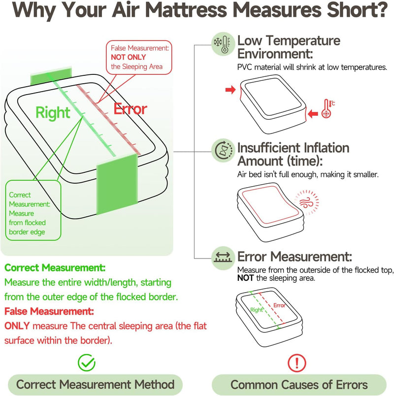 Inflatable Mattress with Built-In Airbed Pump X 46CM