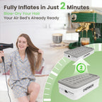 Inflatable Mattress with Built-In Airbed Pump X 46CM