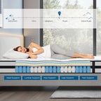 Inofia Sleep Mattress Memory Foam 11 Inch Hybrid