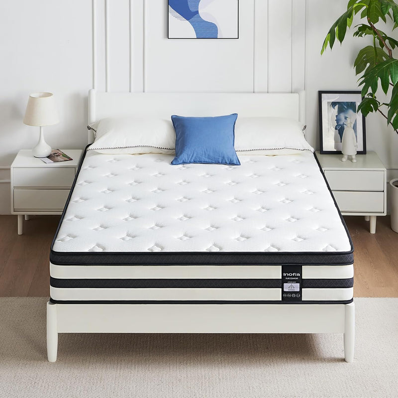 Sleep Mattress Memory Foam 11 Inch Hybrid Sprung
