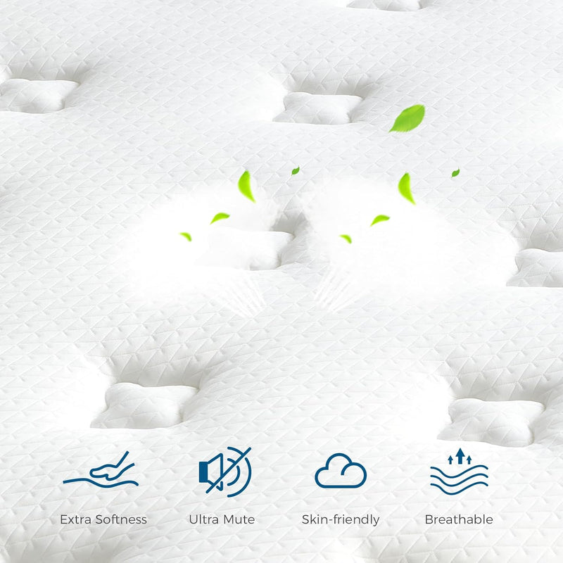 Sleep Mattress Memory Foam 11 Inch Hybrid Sprung