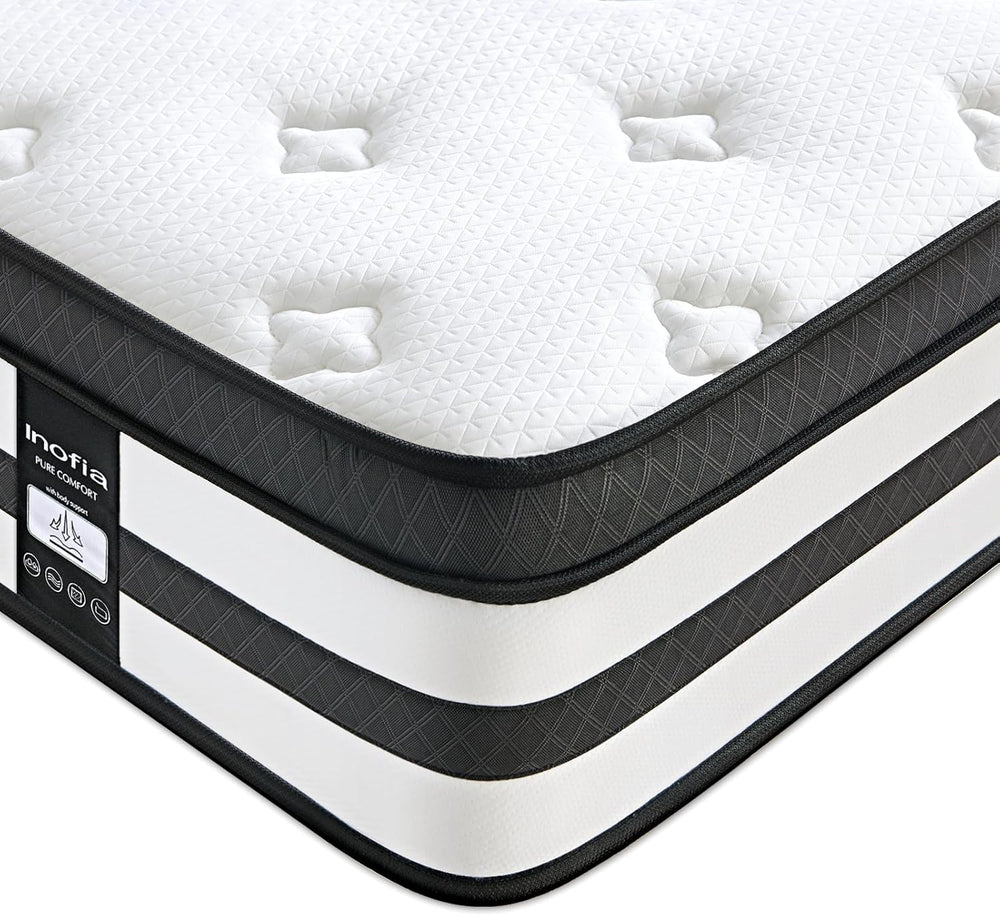 Inofia Sleep Mattress Memory Foam 11 Inch Hybrid