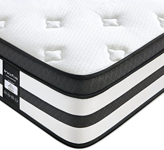 Sleep Mattress Memory Foam 11 Inch Hybrid Sprung