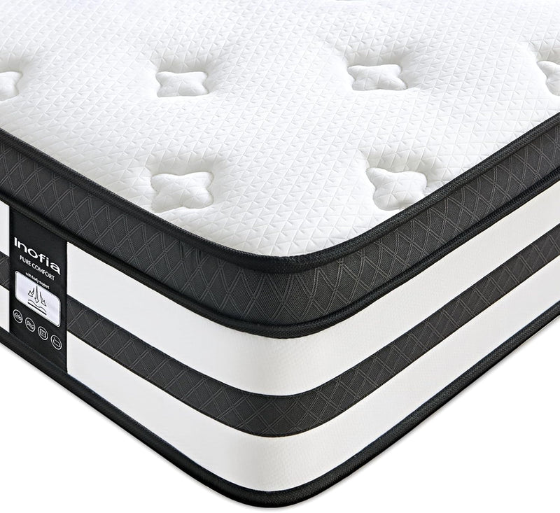Sleep Mattress Memory Foam 11 Inch Hybrid Sprung