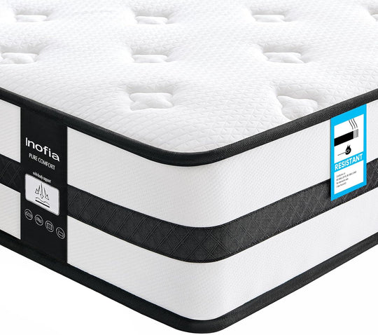 Inofia Sleep Mattress Memory Foam 11 Inch Hybrid