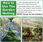 Insect Protection Netting 2.5m X 10m Vegetable Plant