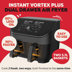 Vortex Dual Air Fryer Large 8L Twin
