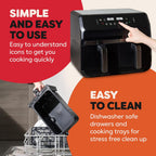 Vortex Dual Air Fryer Large 8L Twin
