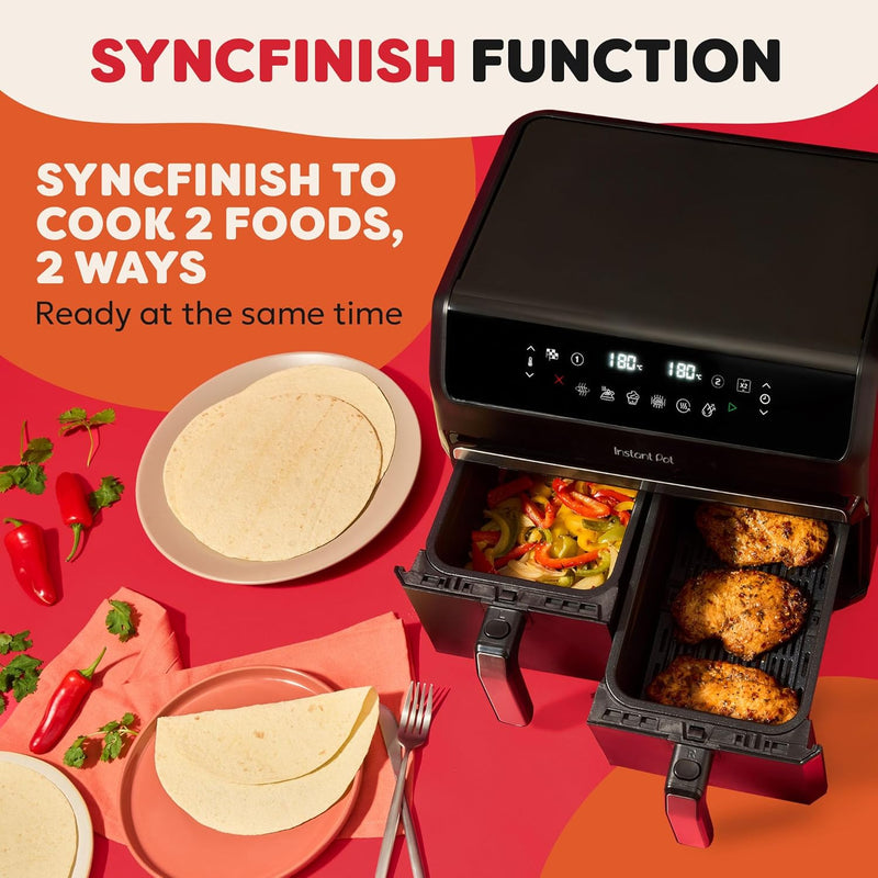 Vortex Dual Air Fryer Large 8L Twin