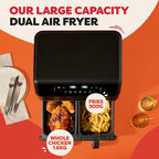 Vortex Dual Air Fryer Large 8L Twin