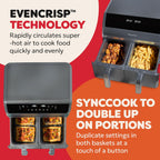 Vortex Dual Air Fryer Large 8L Twin
