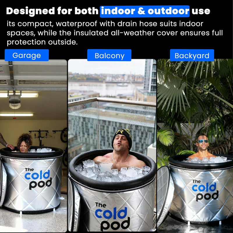 Insulated Ice Bath Tub with Cover 320L Cold