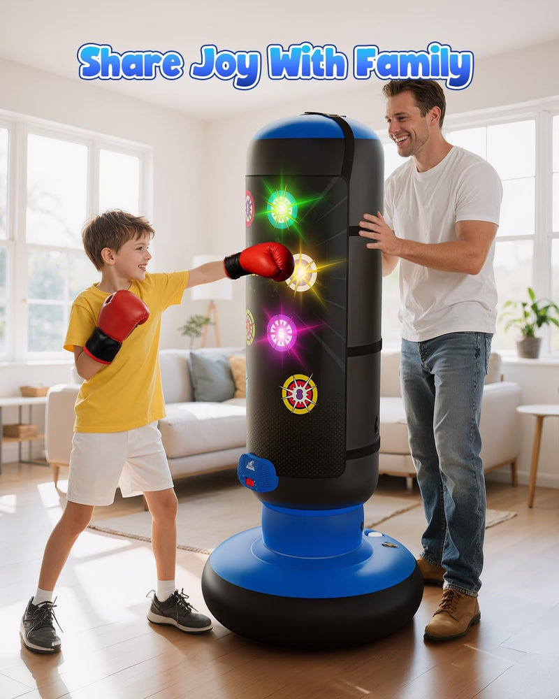 Interactive Punching Bag for Kids Boxing with Music