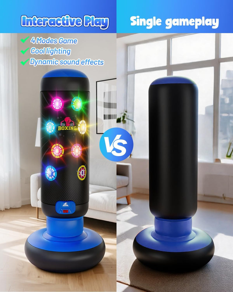 Interactive Punching Bag for Kids Boxing with Music