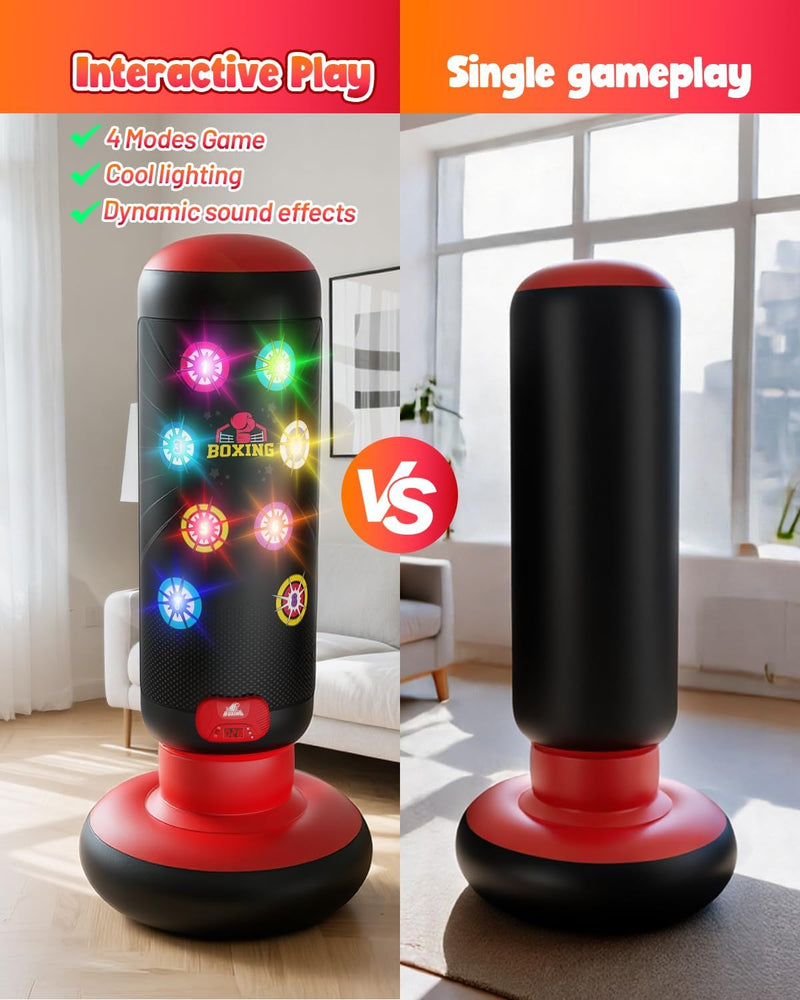 Interactive Punching Bag for Kids Boxing with Music