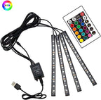 Interior Car LED Light Strip Music Sound-Activated
