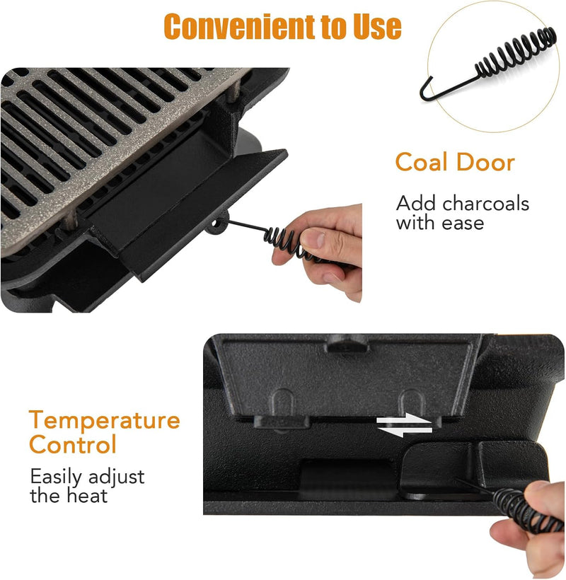 Iron Grill Tabletop Barbecue