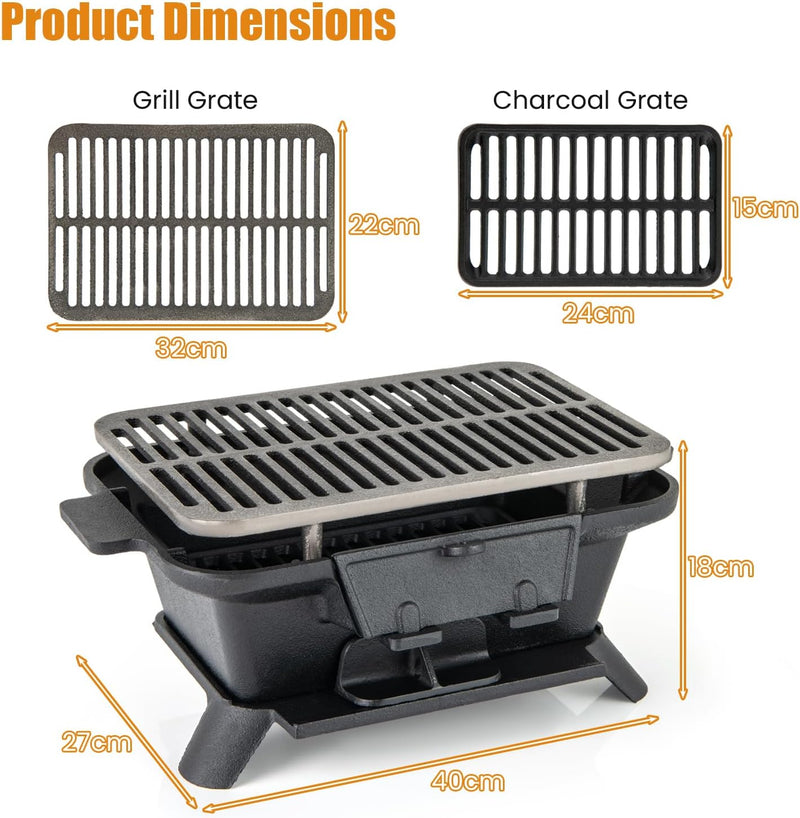 Iron Grill Tabletop Barbecue