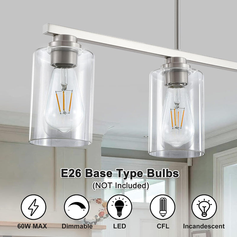 Island Light for Kitchen 4-Light Dining Room Fixture