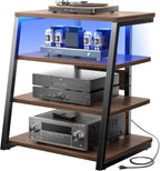 Isunirm Av Media Stand with Outlets 4-Tier Console