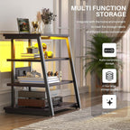 Isunirm Av Media Stand with Outlets 4-Tier Console