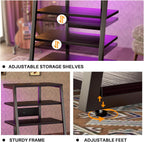 Isunirm Av Media Stand with Outlets 4-Tier Console
