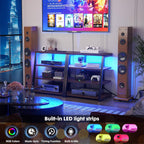 Isunirm Av Media Stand with Outlets 4-Tier Console